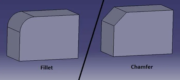 fillet vs chamfer