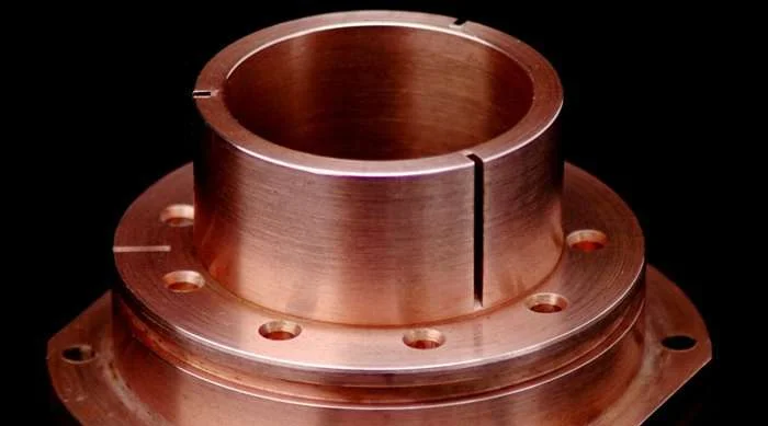 cnc-gedrehtes Kupferteil
