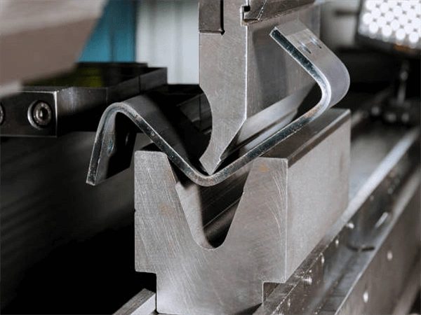 Precision sheet metal bending process using press brake machine for custom metal fabrication