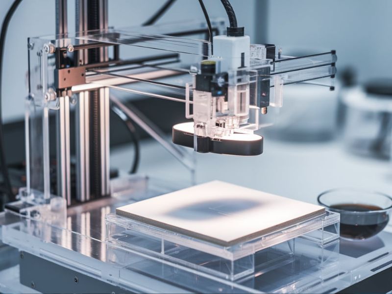 Advanced 3D bio printer creating precise structures for medical and research applications with high accuracy