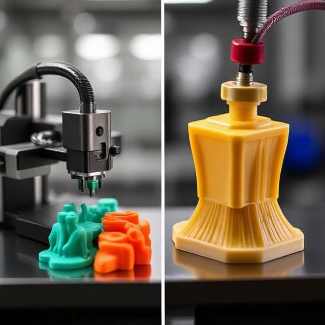 Impresión 3D frente a moldeo por inyección: Proceso, materiales y aplicaciones
