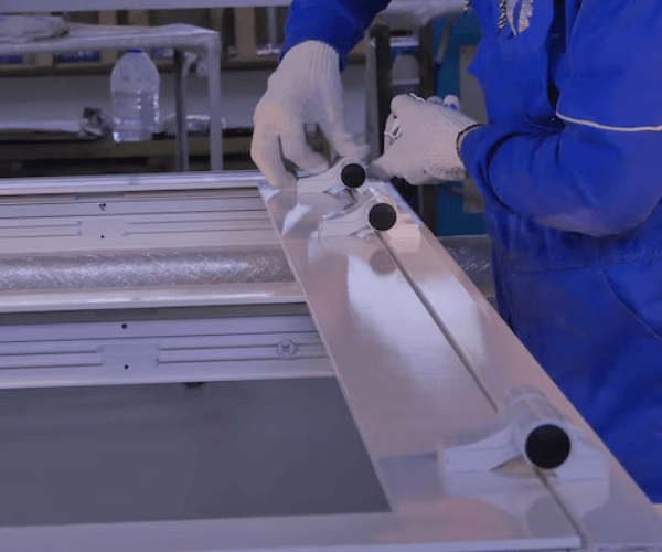 Matte C1-C3 injection molding surface. Non-reflective, dull finish on a plastic component